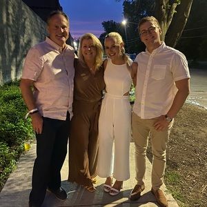 White lulus jumpsuit